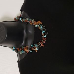 Natural stone necklace